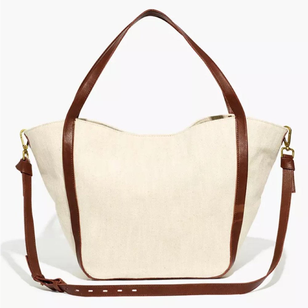 Madewell The Sydney Tote Cotton Linen Edition